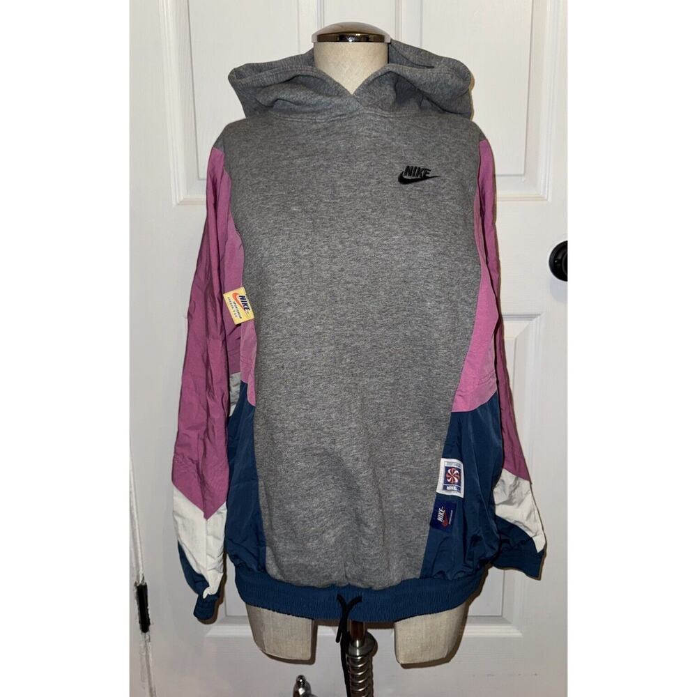 Nike Women's Icon Clash Multicolor Windbreaker Hoodie‎ Oversized Sz S Small